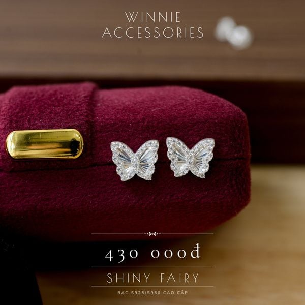  Hoa tai Bạc S925 Shiny Fairy 
