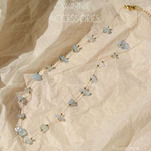  Dây chuyền Titan Aquamarine 