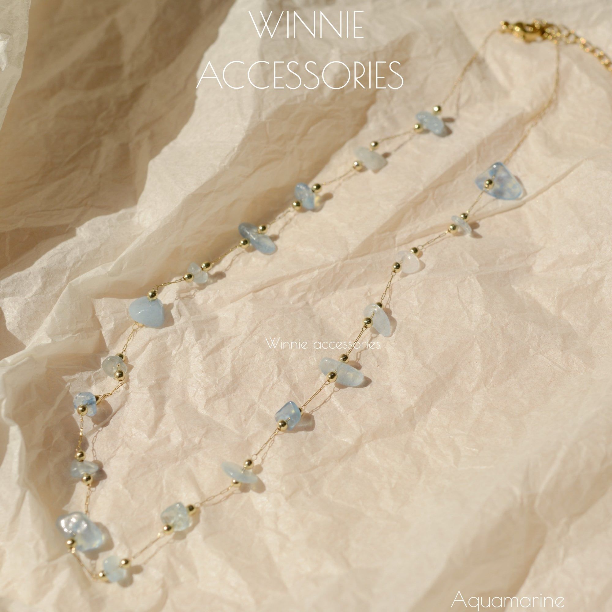  Dây chuyền Titan Aquamarine 