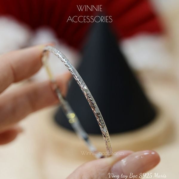  Vòng tay Bạc S925 Maris (Đã xi Bạch kim) 