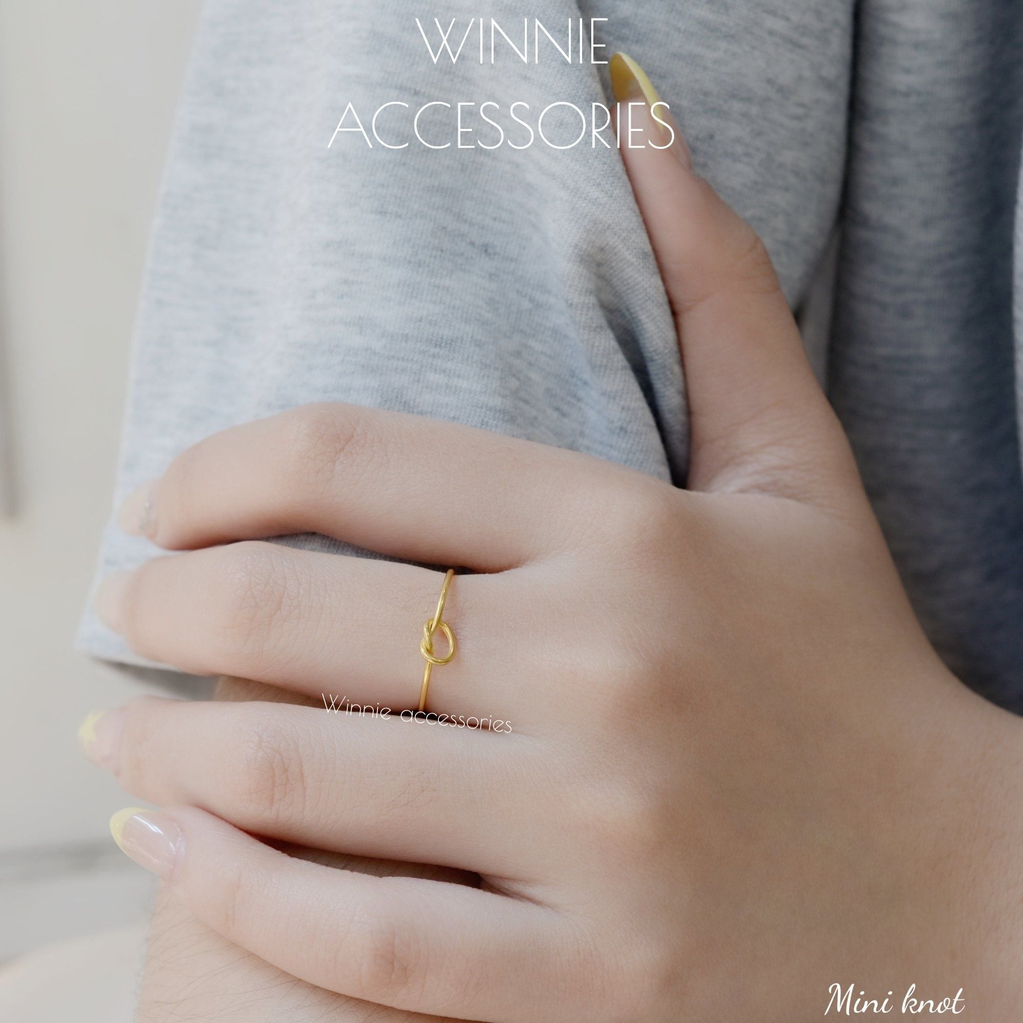  Nhẫn Titan Mini Knot 