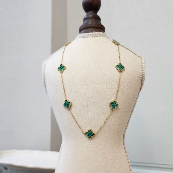  Dây chuyền Titan VCA xanh lá 7 hoa 