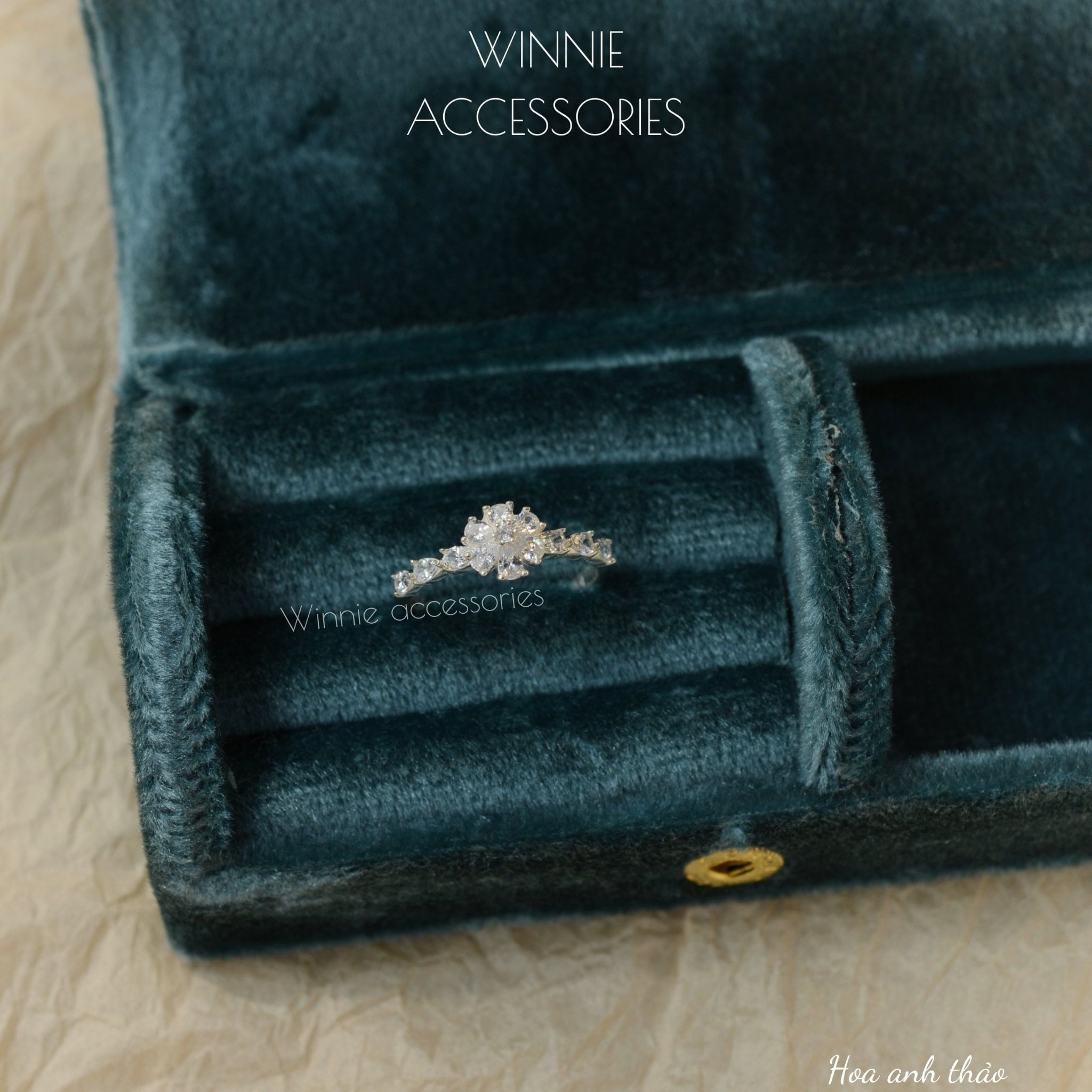  Nhẫn Bạc S925 Hoa Anh Thảo 