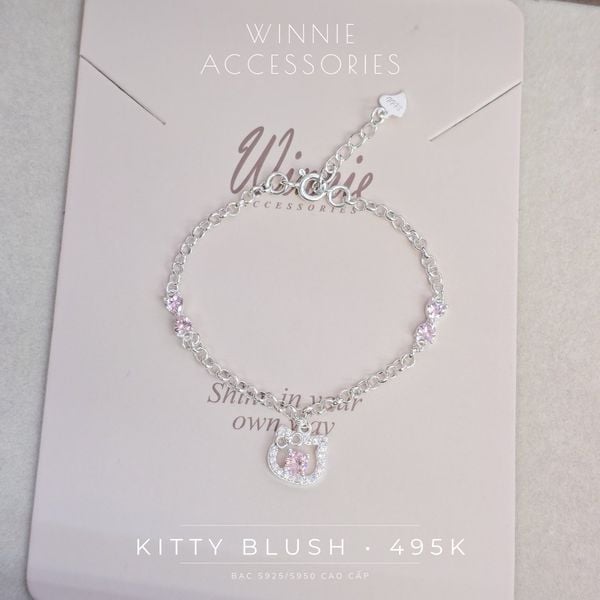  Lắc tay Bạc S925 Kitty Blush 