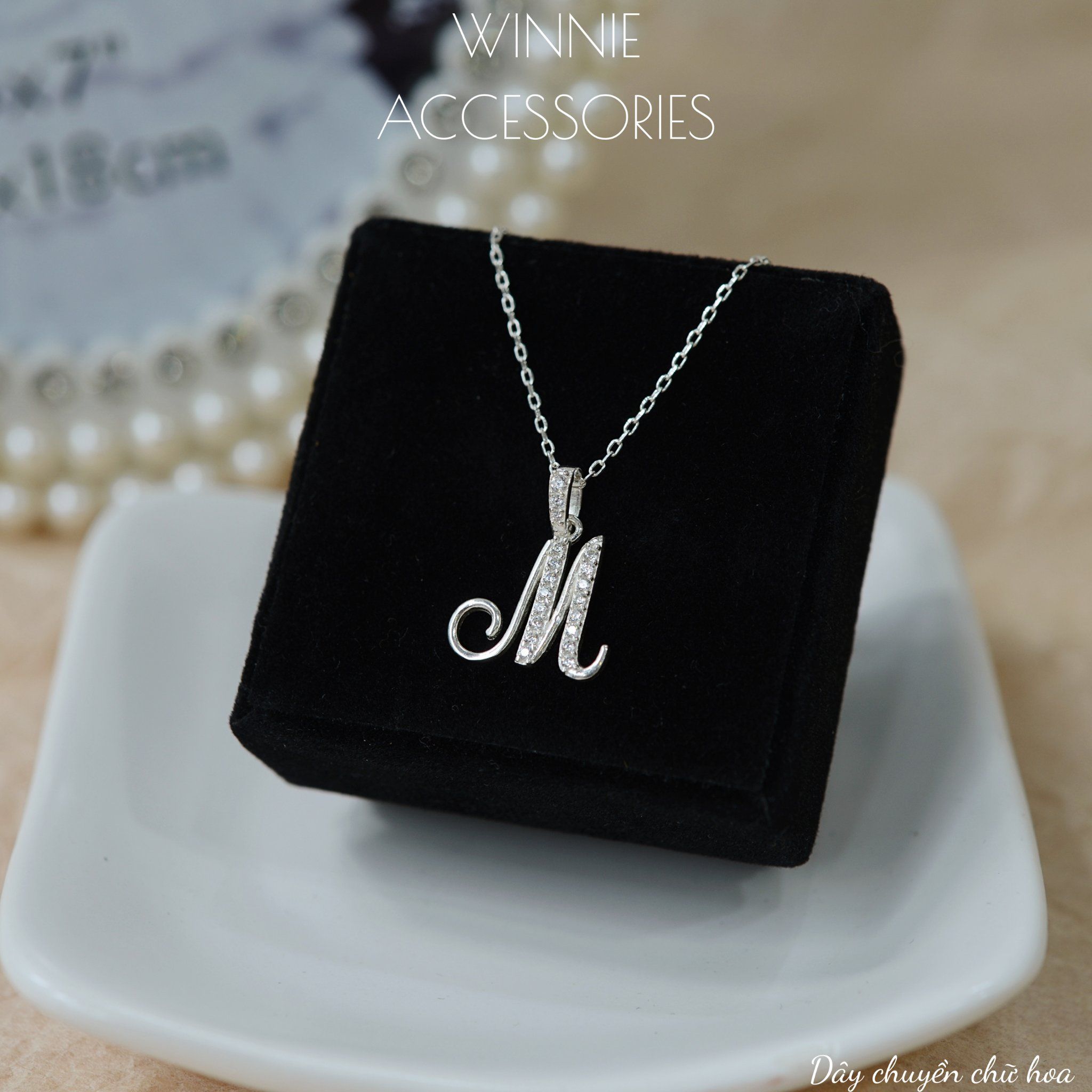  Dây chuyền Bạc S925 Chữ hoa 