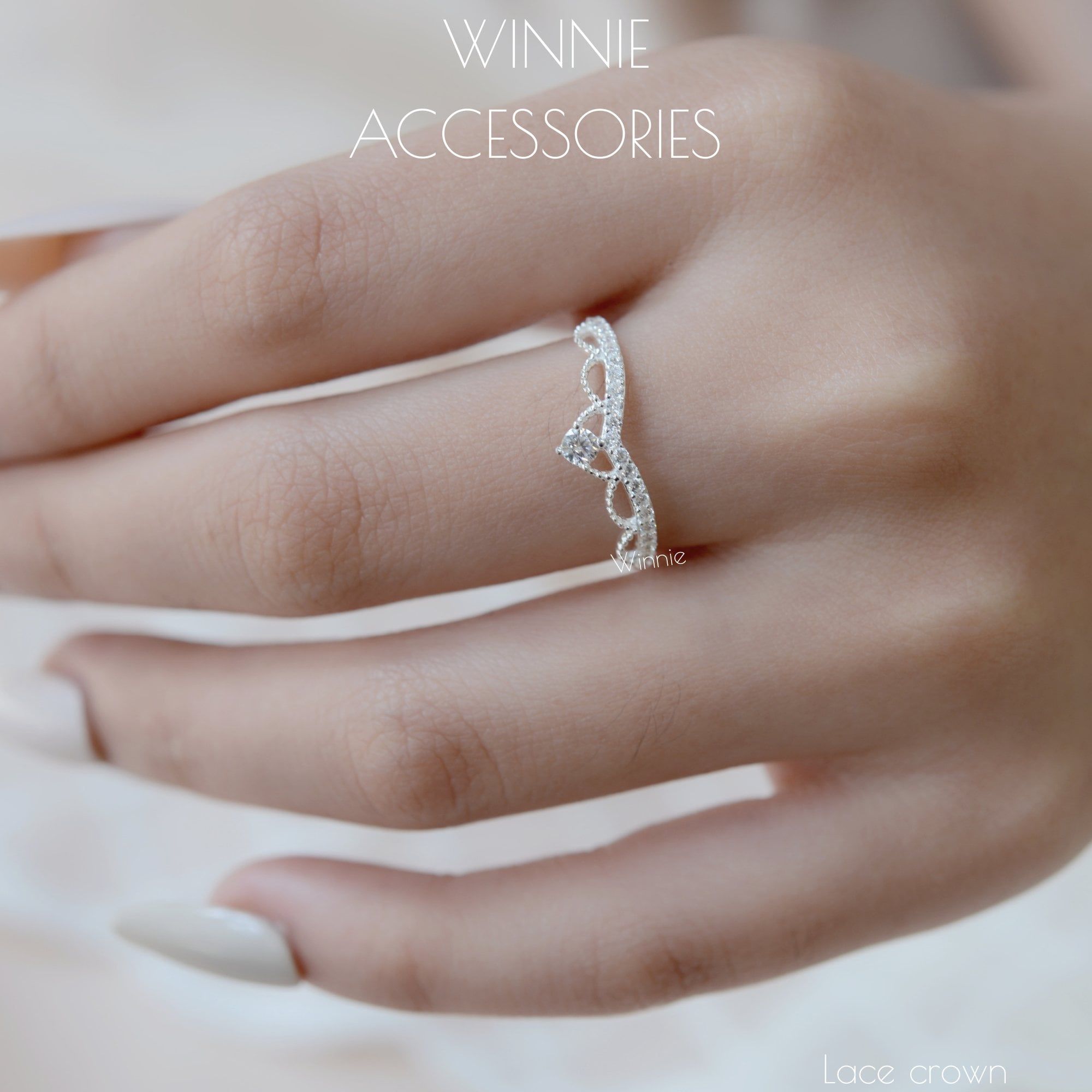  Nhẫn Bạc S925 Lace Crown 