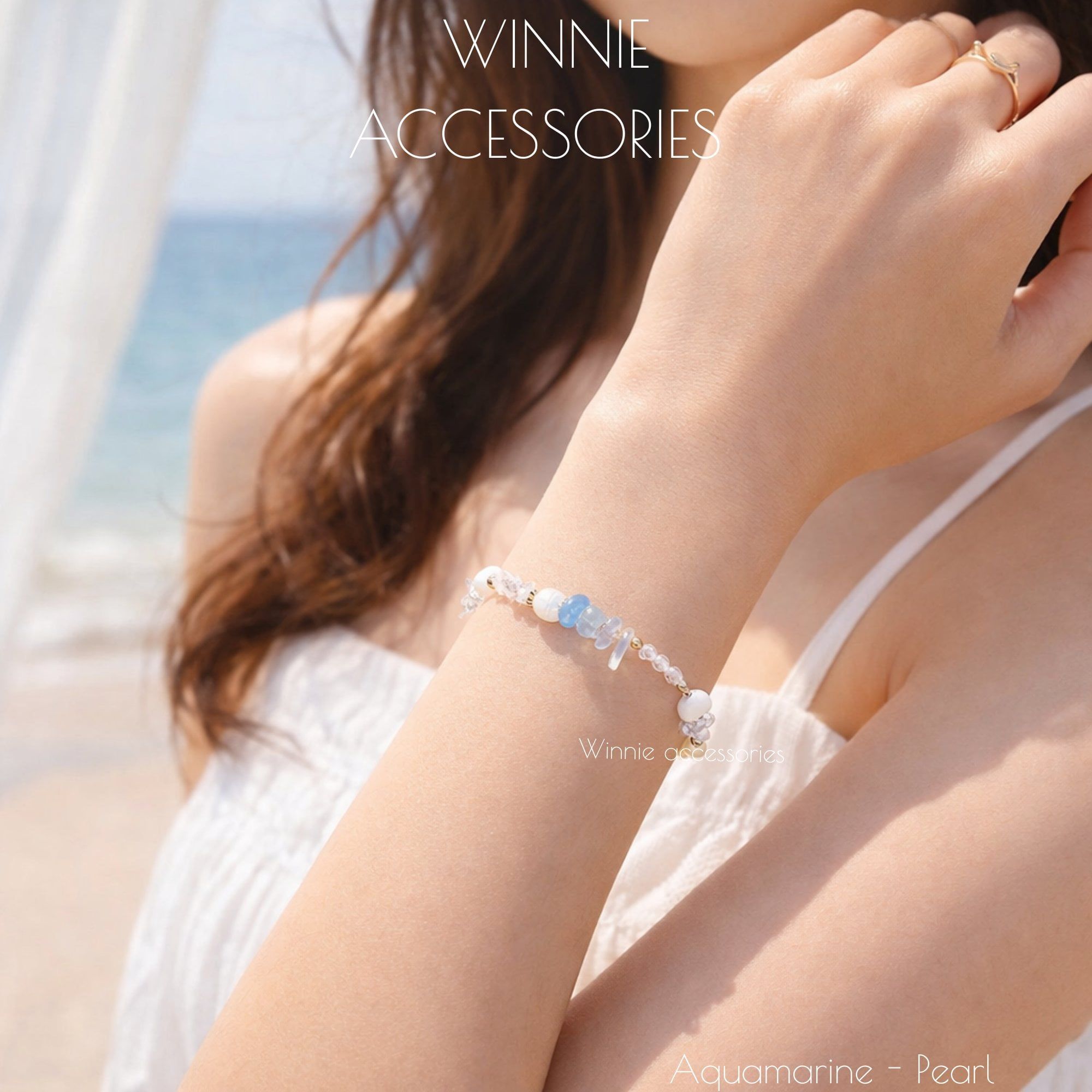  Lắc tay Titan Aquamarine 