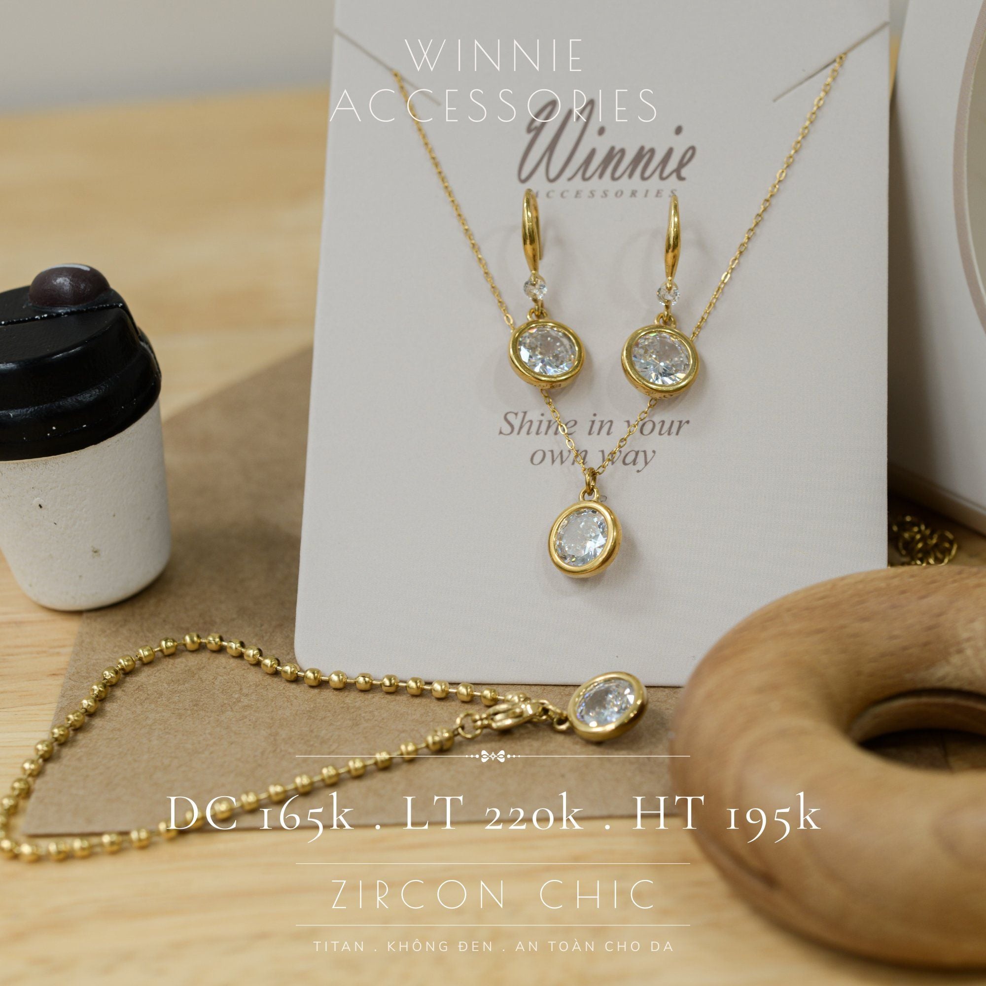  Lắc tay Titan Zircon chic 
