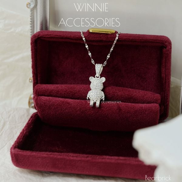  Charm Dây chuyền Bạc S925 Bearbrick (Không kèm dây) 