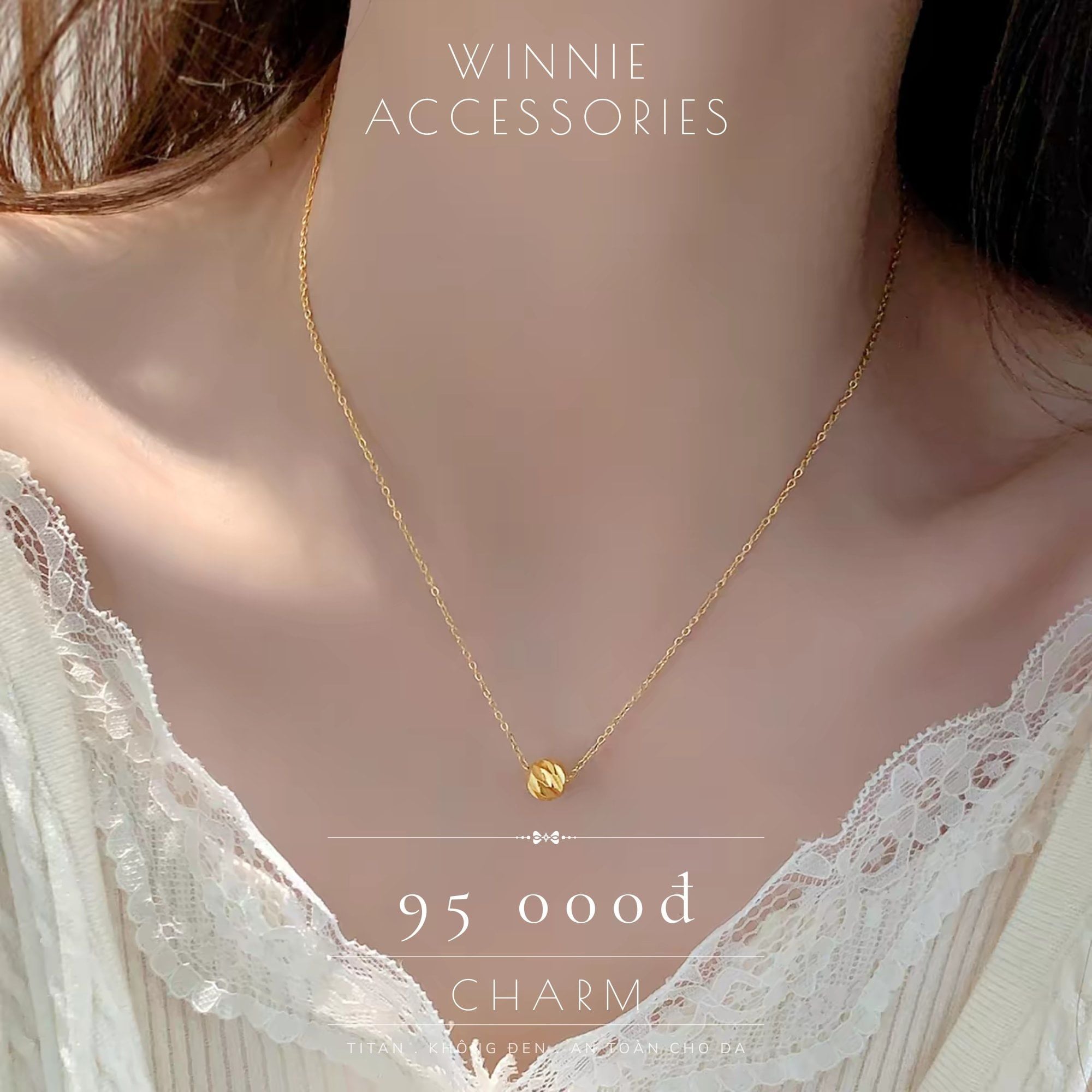  Dây chuyền titan Charm VG 