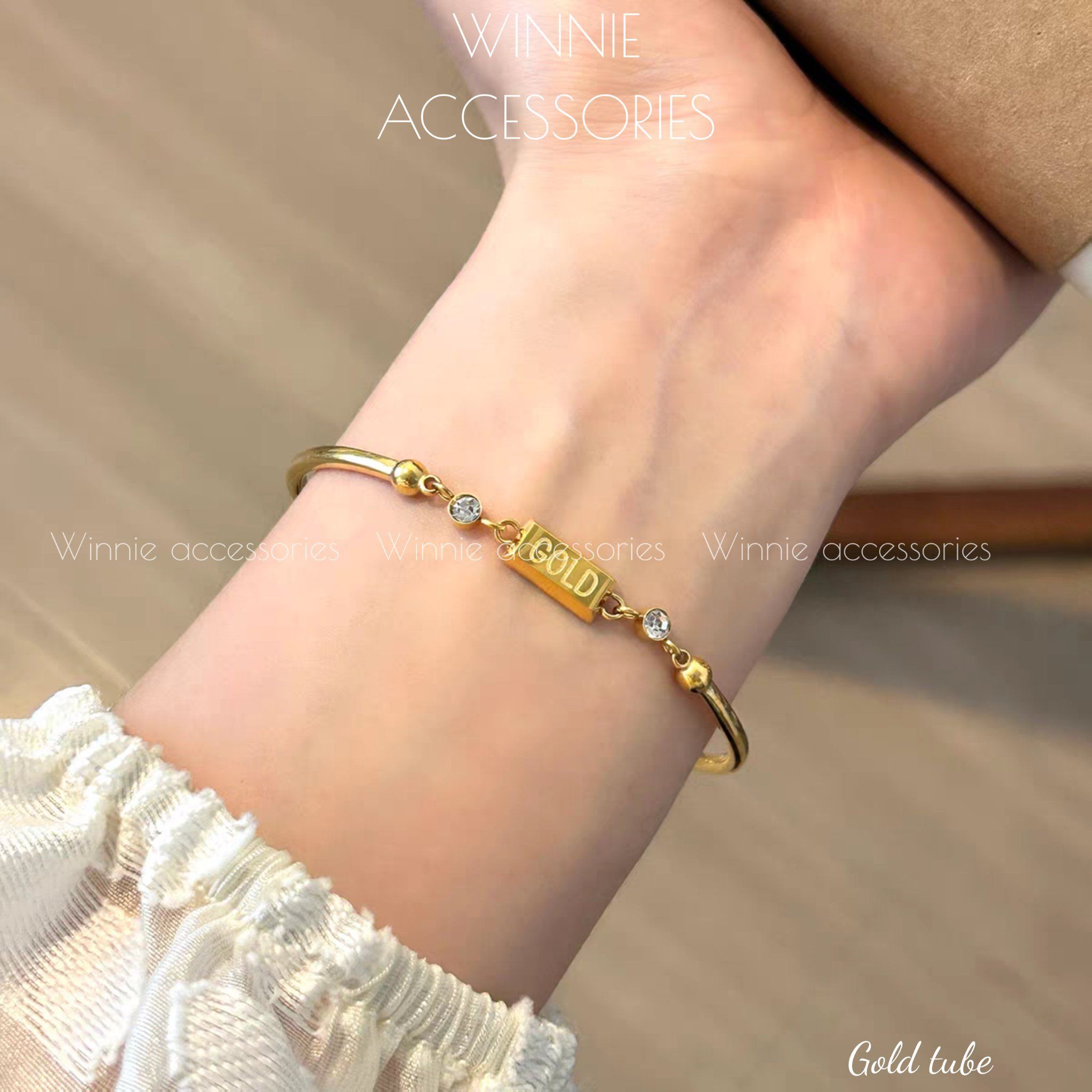  Lắc tay Titan Gold Tube 