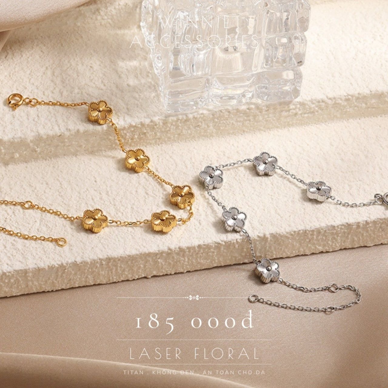  Lắc tay Titan Laser Floral VG 