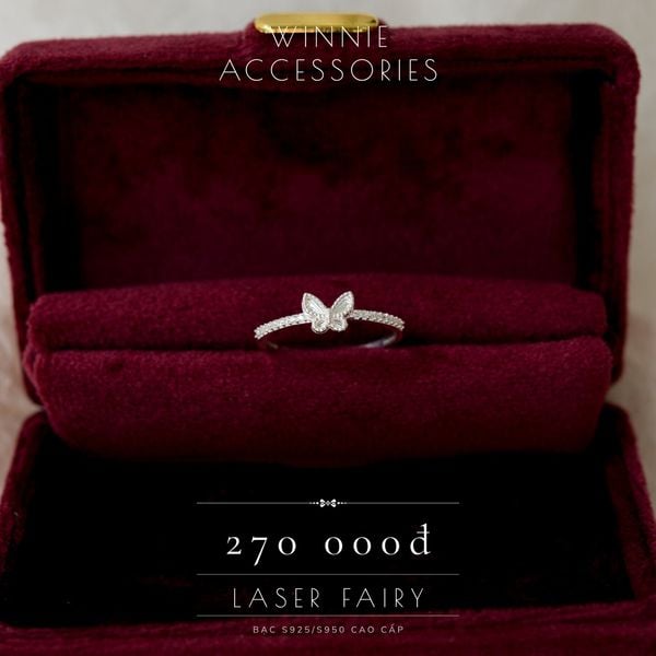  Nhẫn Bạc S925 Laser Fairy 