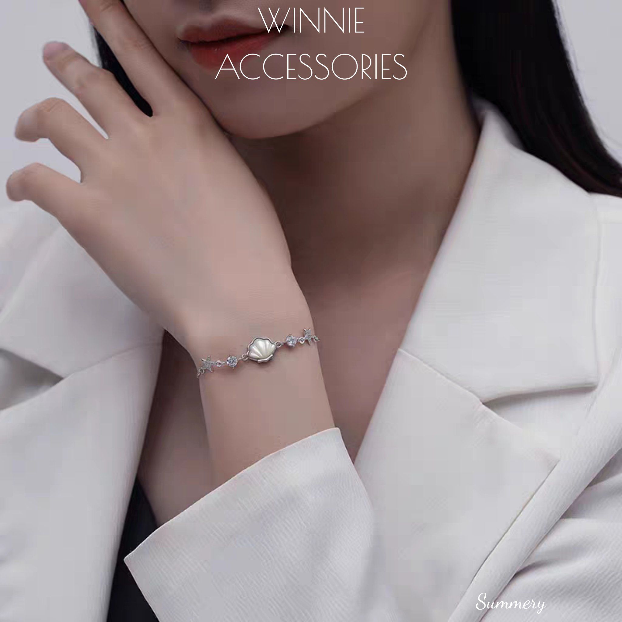  Lắc tay Bạc S925 Summery Xi kim 