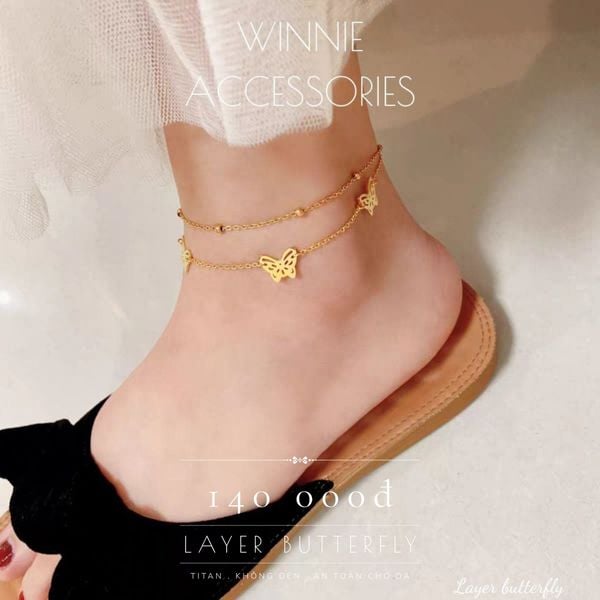  Lắc chân titan Layer Butterfly 