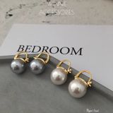  Hoa tai titan Ngọc trai trắng 