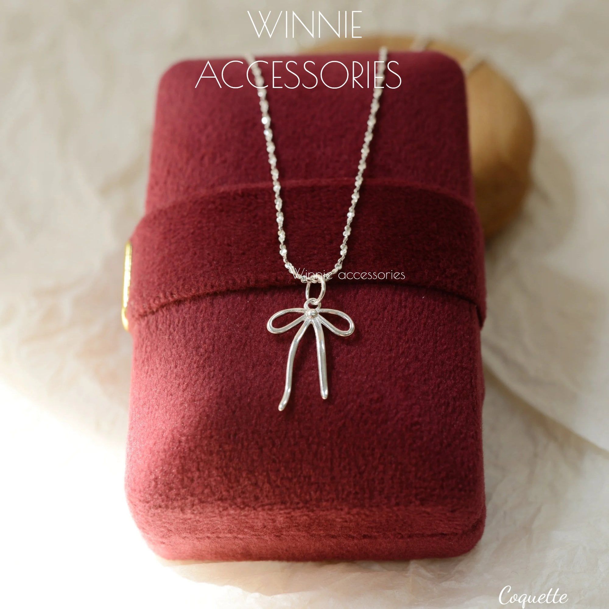  Charm Dây chuyền bạc S925 Coquette (Không kèm dây) 