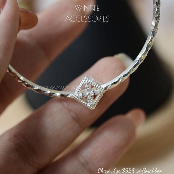  Charm Bạc S925 Xỏ Floral Box 