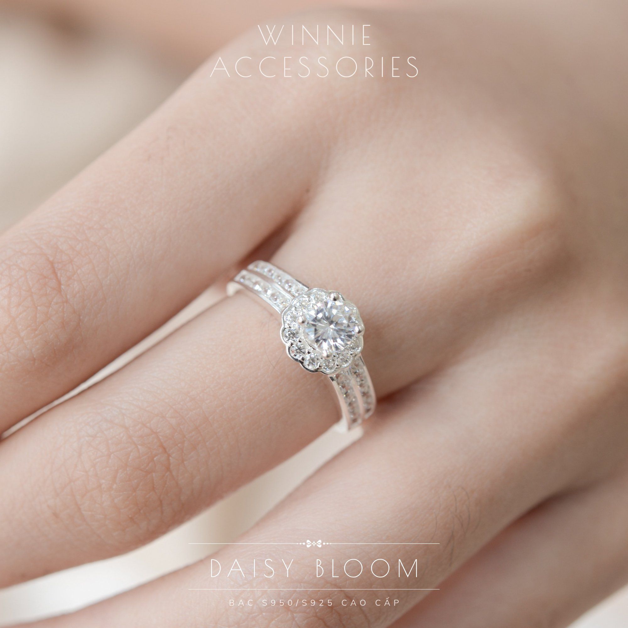  Nhẫn Bạc S925 Daisy Bloom 