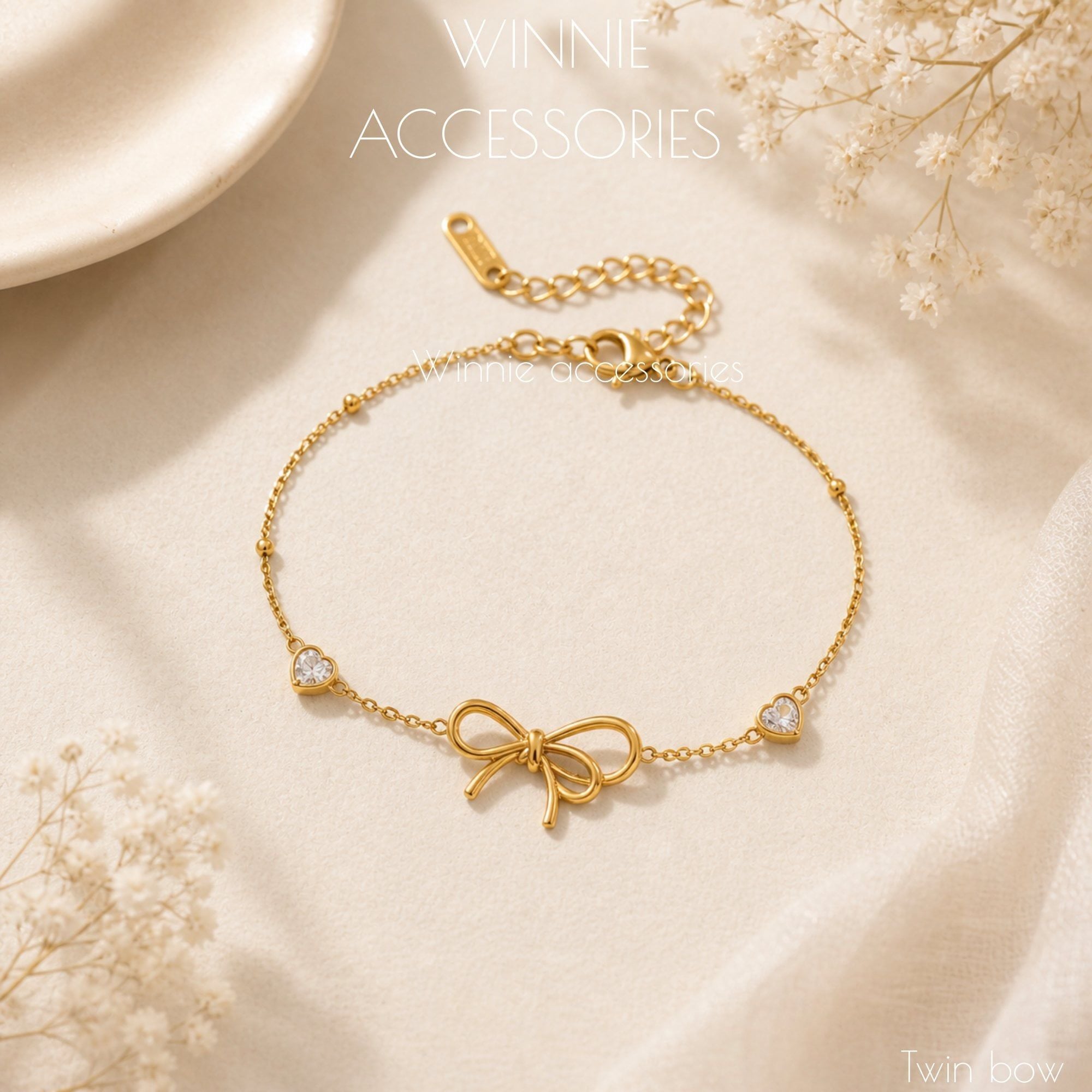 Lắc tay Titan Twin Bow 