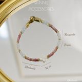  Lắc tay Titan Rhodonite (đá Tường Vi) 