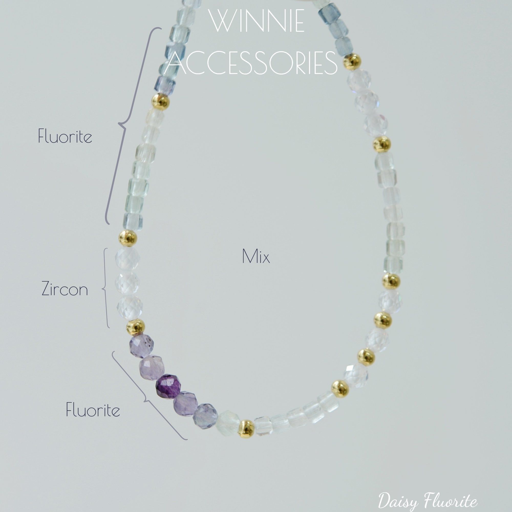 Lắc tay Titan Daisy Flourite 