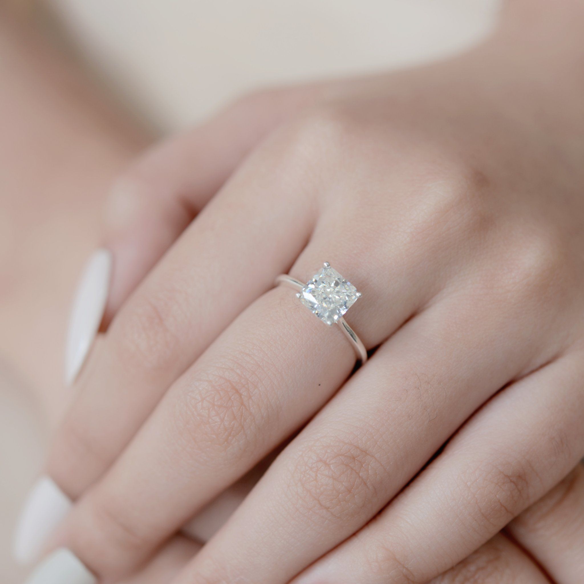  Nhẫn Bạc S925 Đá Nam Phi Vuông 7 ly light 