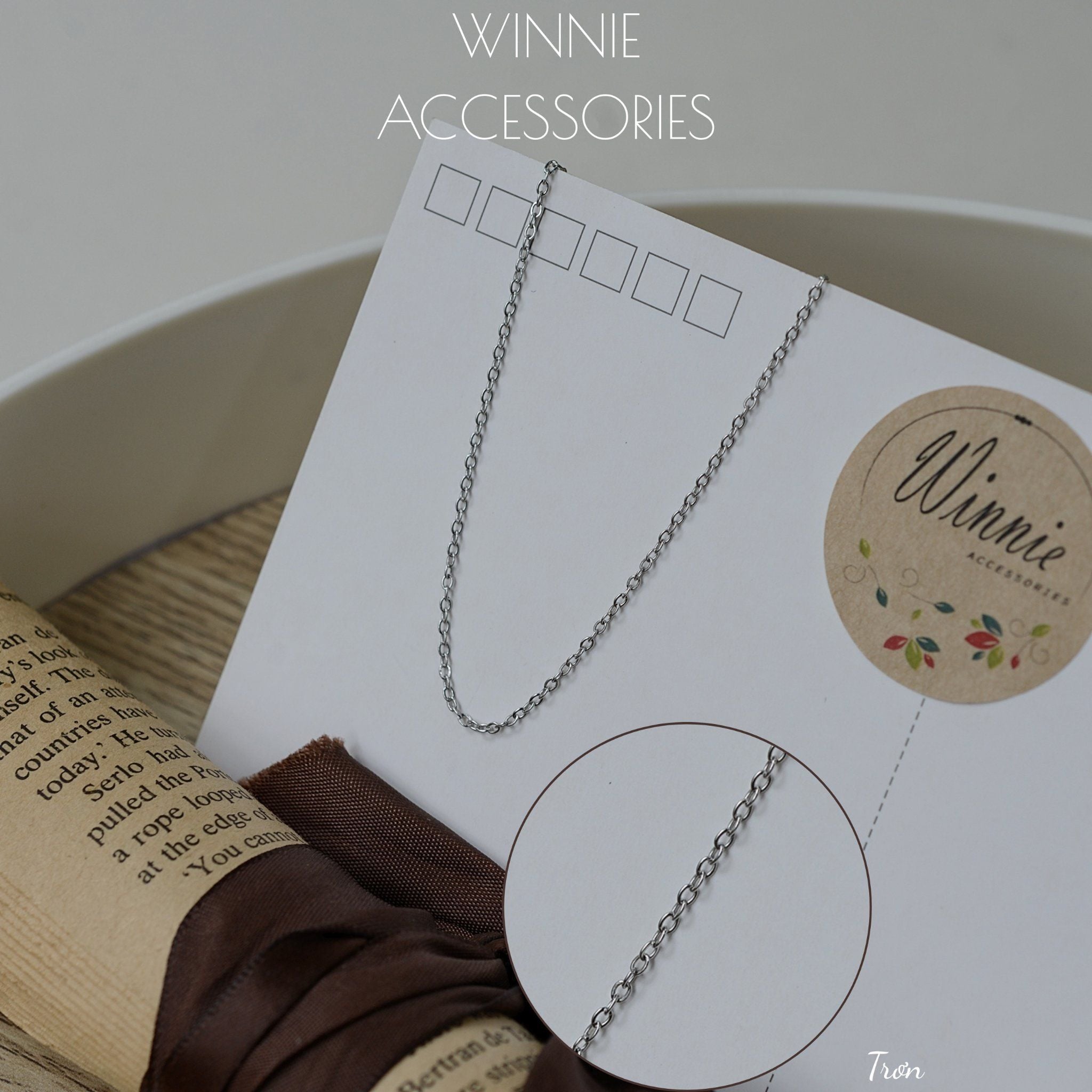  Dây chuyền titan trơn 