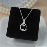  Dây chuyền Bạc S925 Chữ hoa 