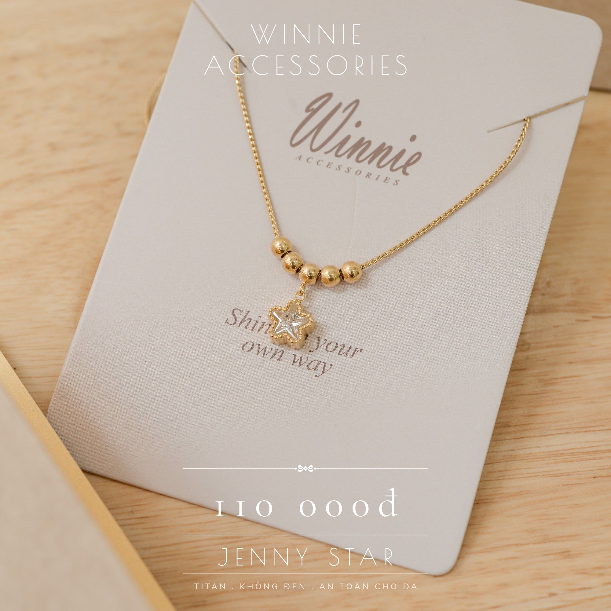 Dây chuyền Titan Jenny star 