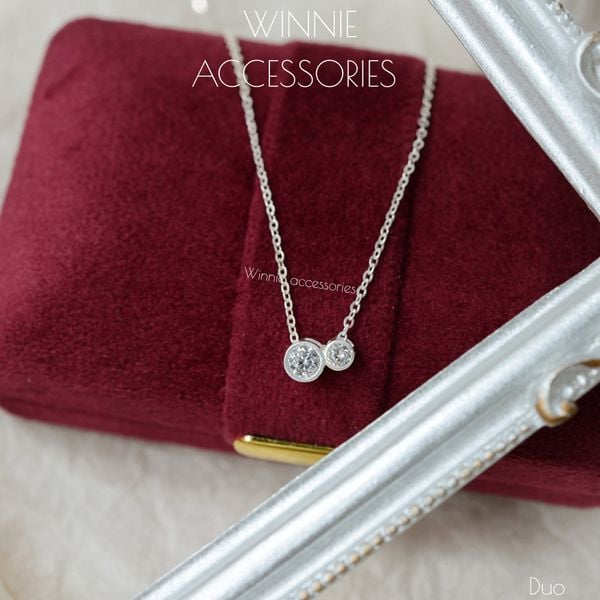  Charm Dây chuyền Bạc S925 Duo (Không kèm dây) 