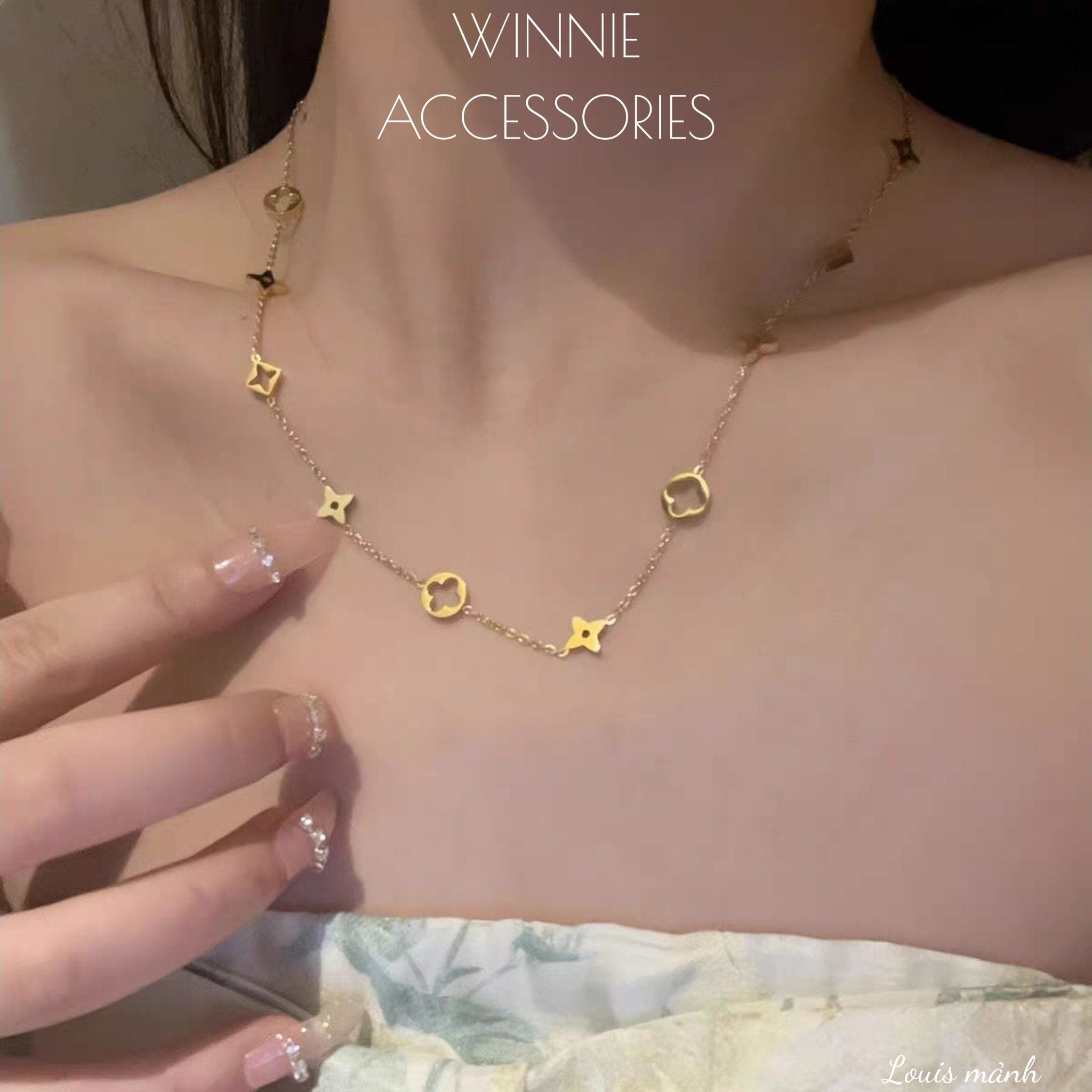  Dây chuyền titan Louis mảnh 