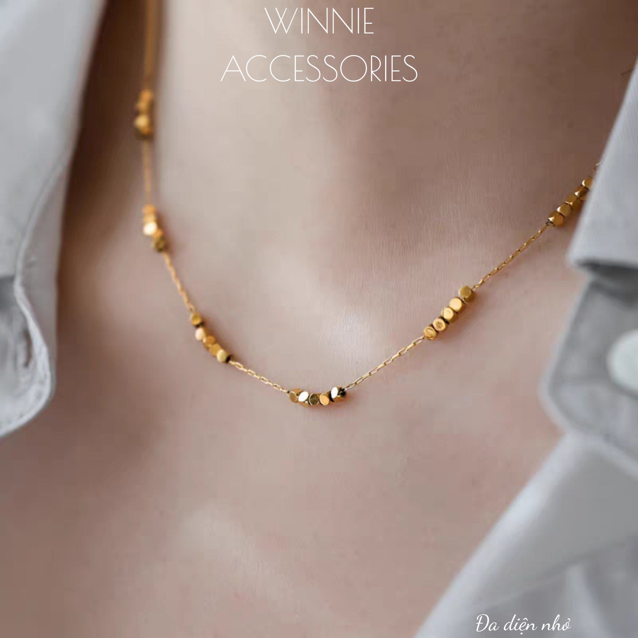  Dây chuyền titan Đa diện nhỏ 