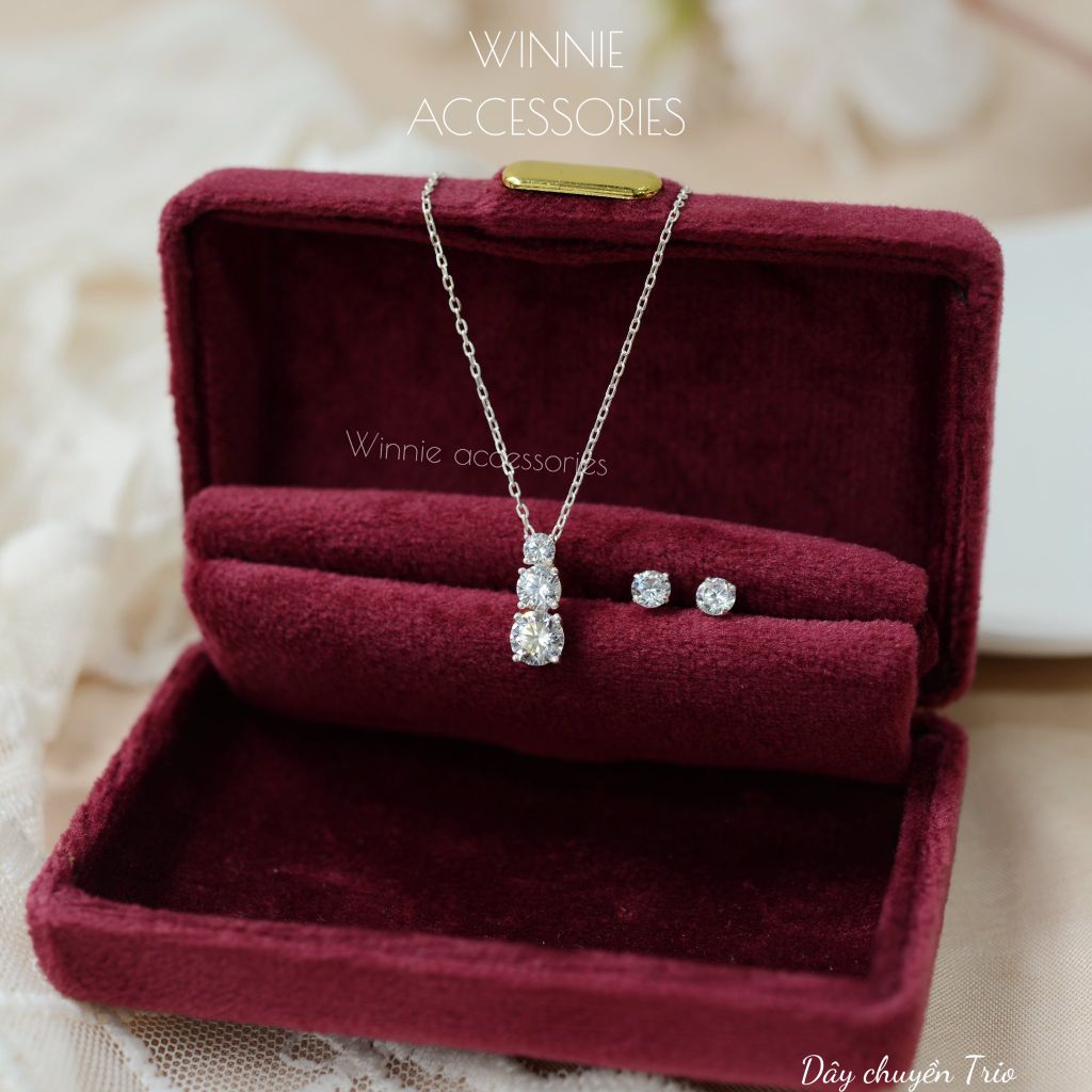  Charm Dây chuyền Bạc S925 Trio (không kèm dây) 