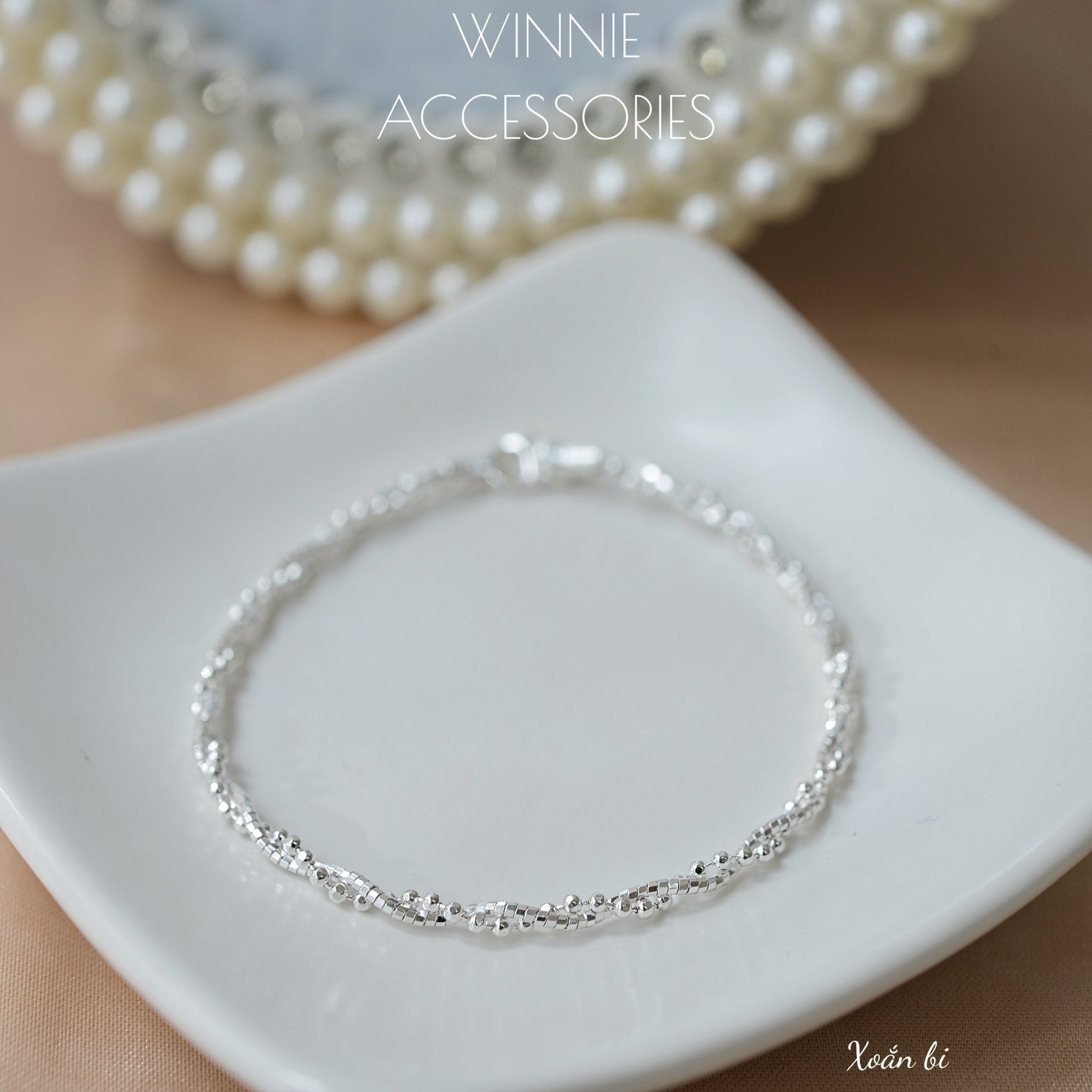  Vòng tay Bạc S925 Xoắn bi 