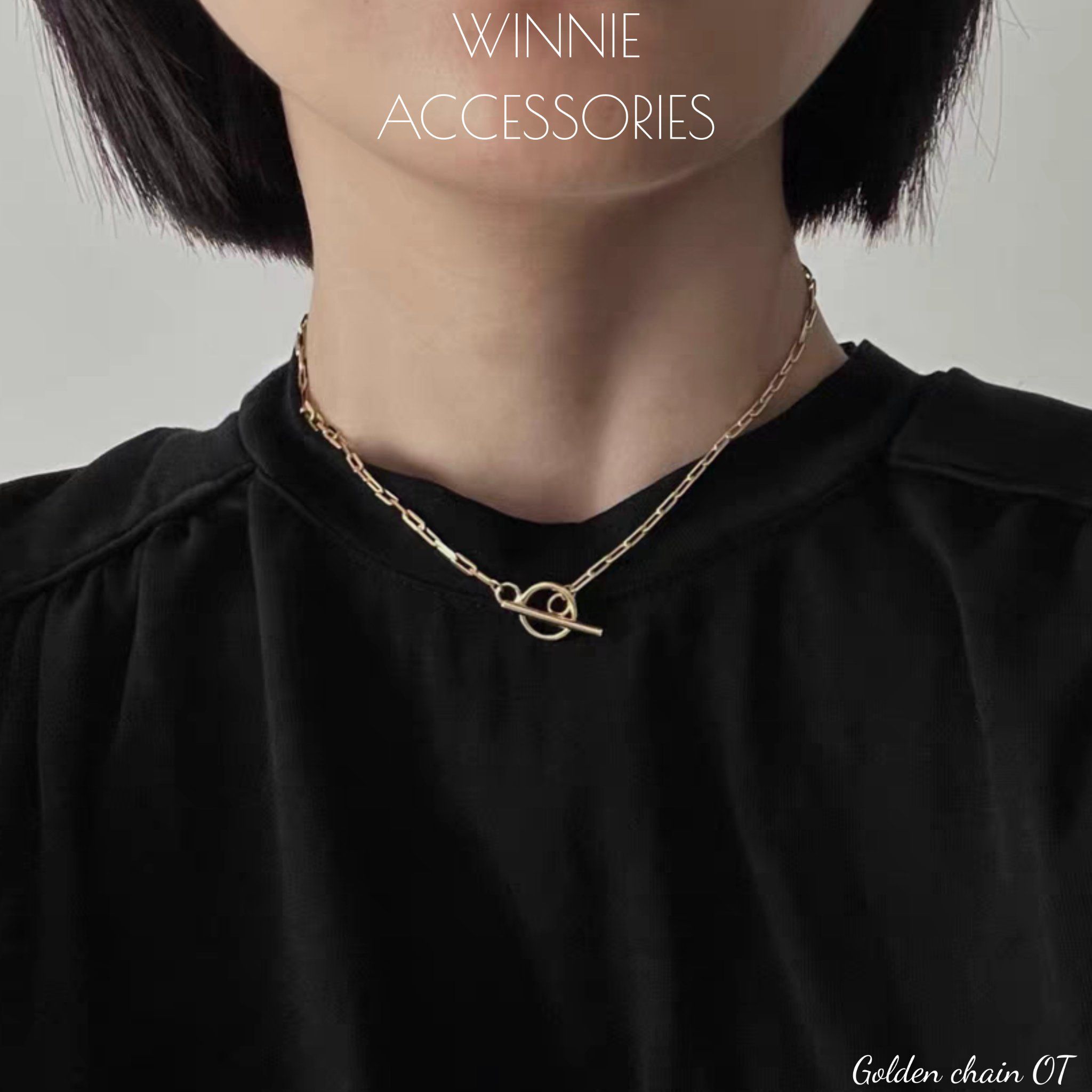  Dây chuyền titan Golden chain OT 
