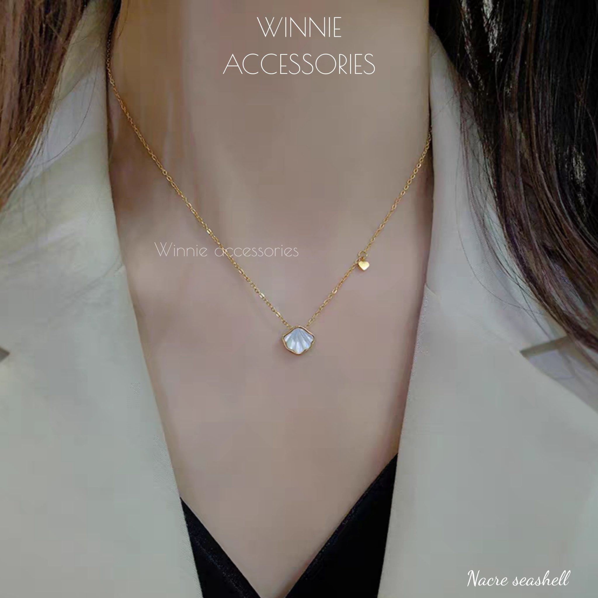  Dây chuyền Titan Nacre Seashell 