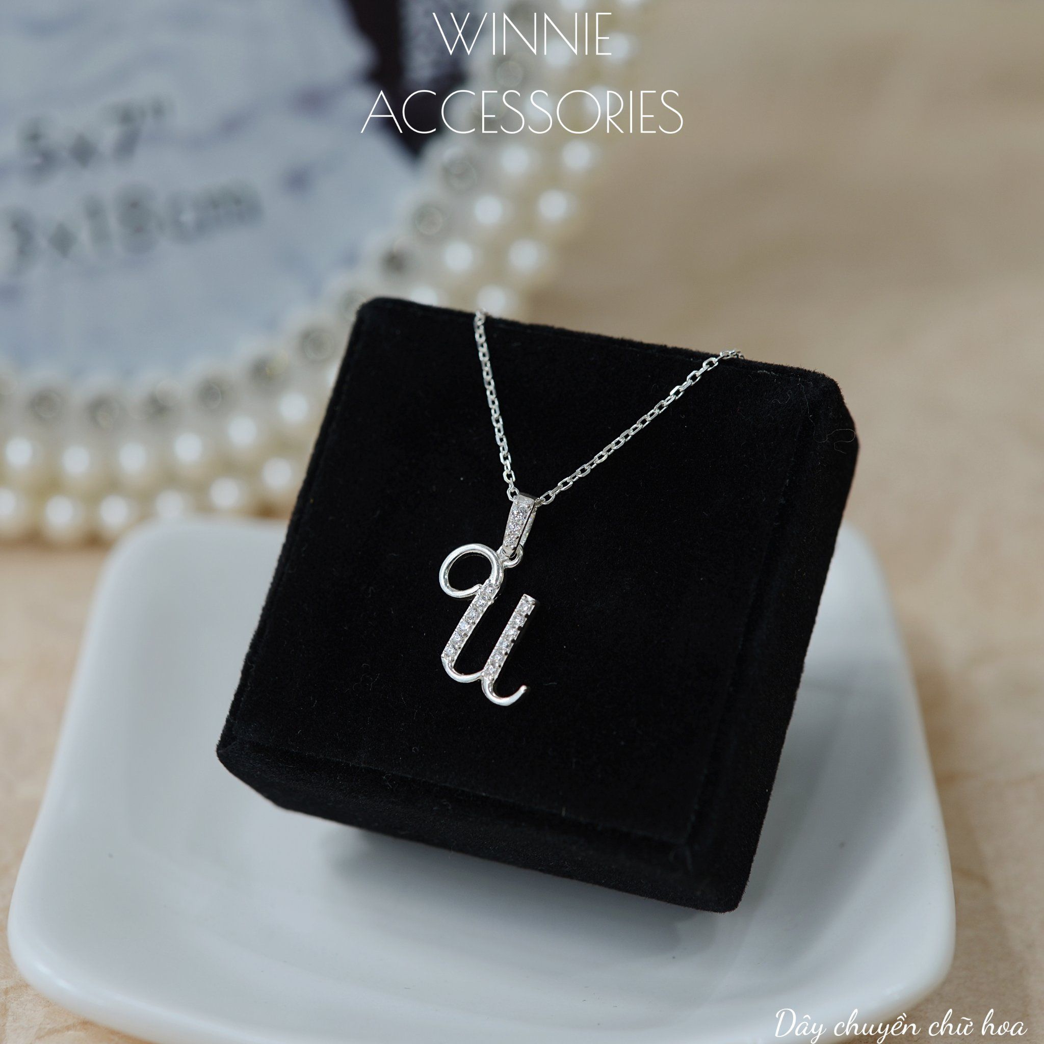  Dây chuyền Bạc S925 Chữ hoa 