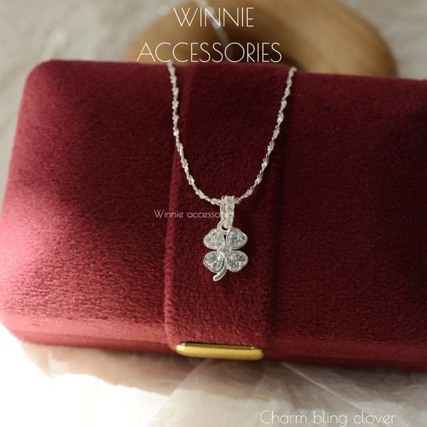  Charm Dây chuyền Bạc S925 Bling Clover (Không kèm dây) 