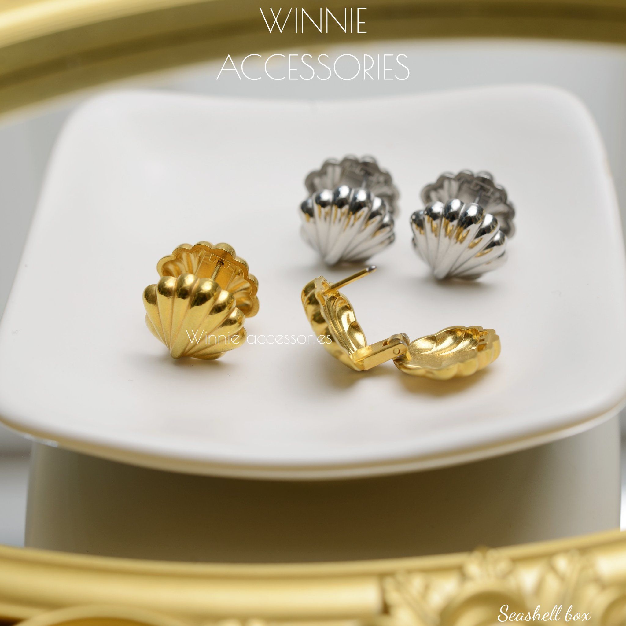  Hoa tai Titan Seashell Box 