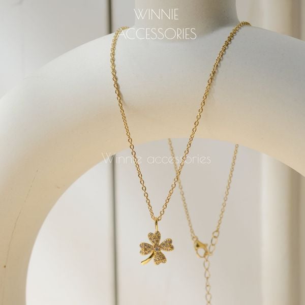  Dây chuyền Titan Diamond Clover 