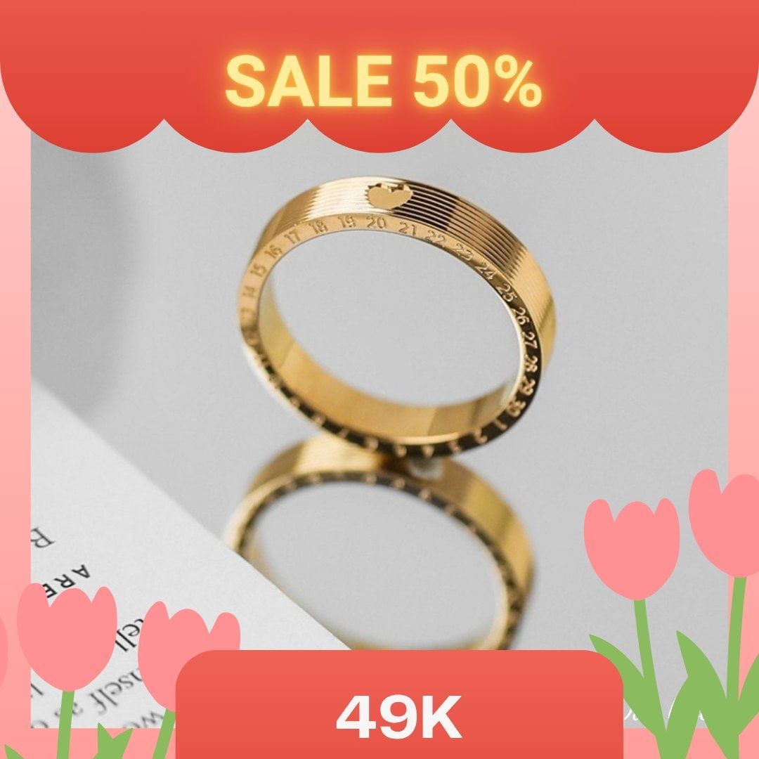  Nhẫn titan Day love 