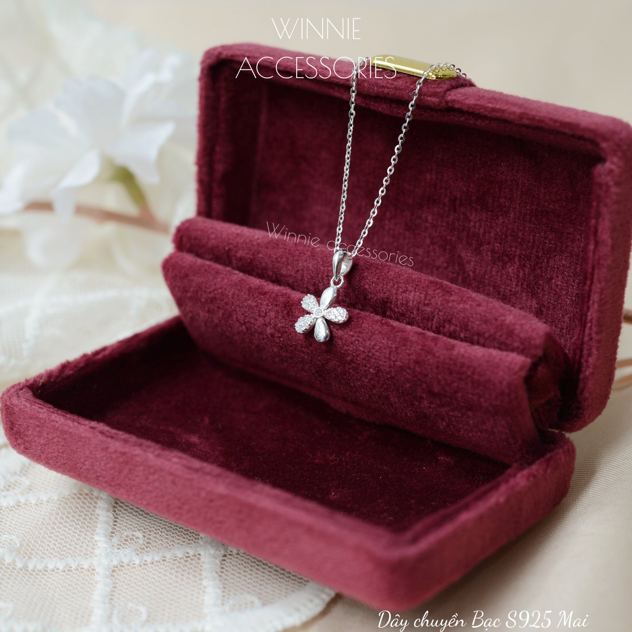  Dây chuyền Bạc S925 Mai 
