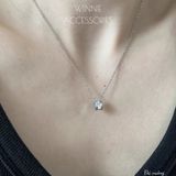  Dây chuyền Titan Đá vuông 