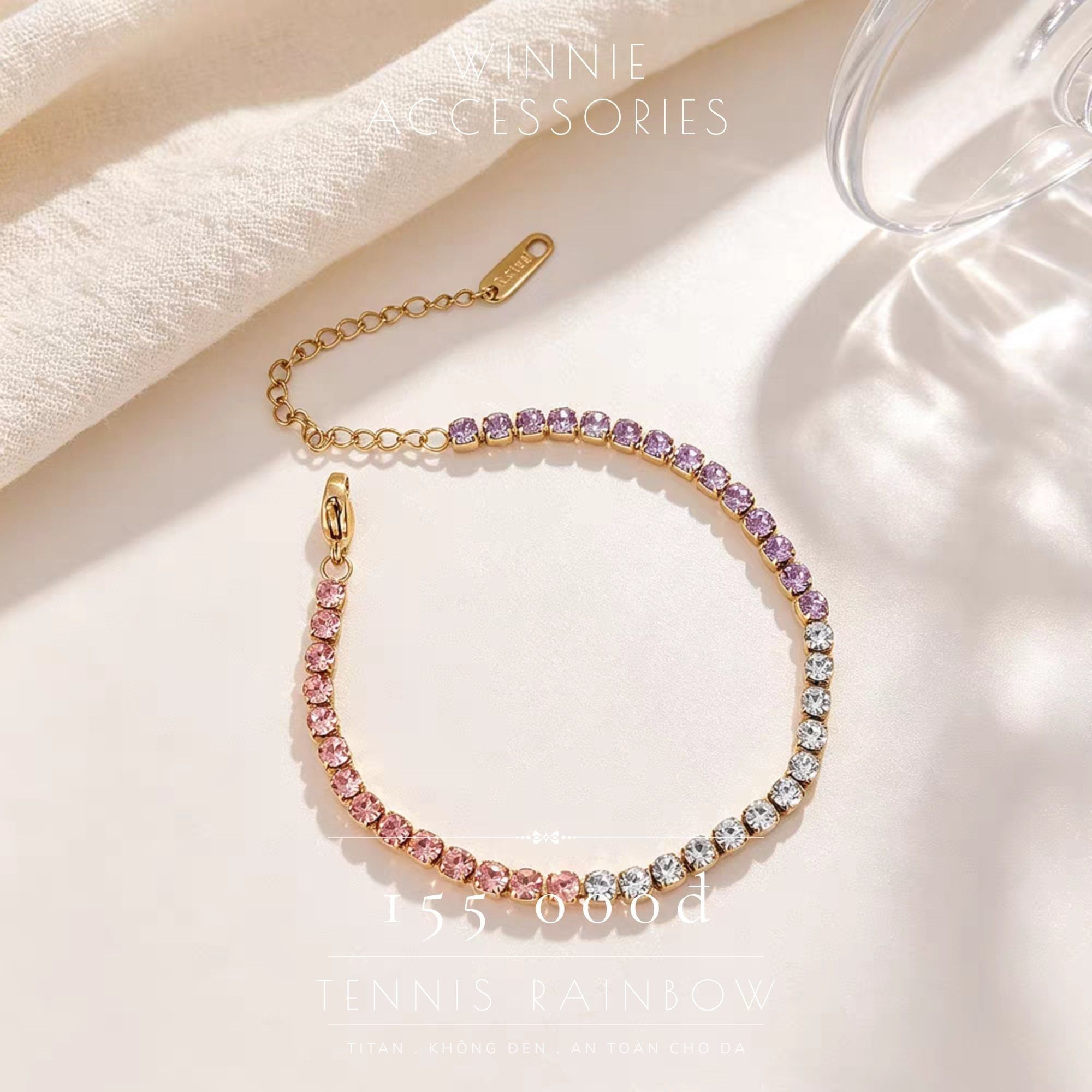  Lắc tay Titan Tennis Rainbow 