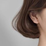  Hoa tai Bạc S925 Diamond 3mm (đá New Zealand) 