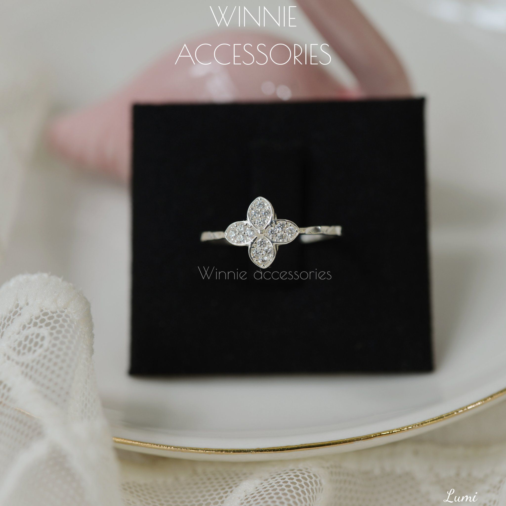  Nhẫn Bạc S925 Lumi Rhombus 