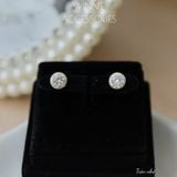  Hoa tai Bạc S925 Tròn nhỏ 