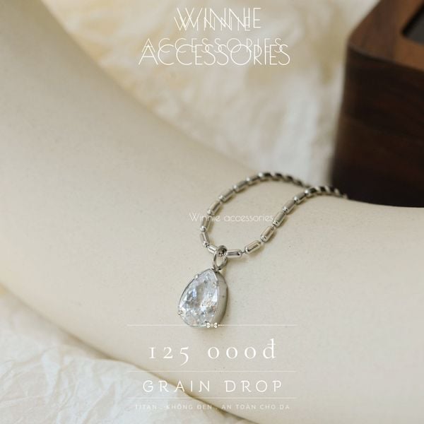  Dây chuyền Titan Grain Drop B 