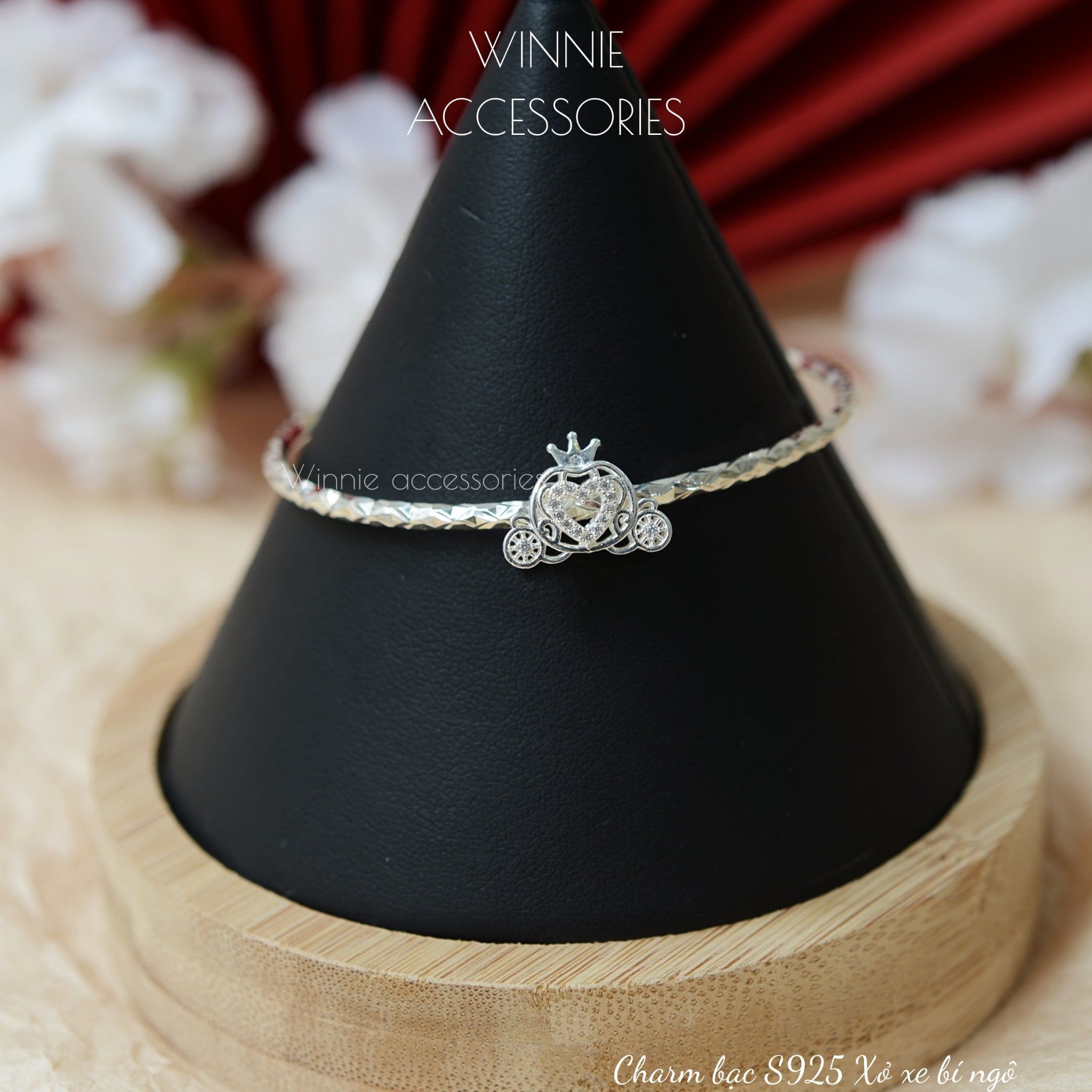  Charm Bạc S925 Xỏ Xe Bí Ngô 